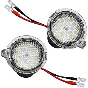 2PCS Side Mirror Light LED Puddle Light Replacement 3F1Z13B375AA Compatible with F0rd F150 Edge Expedition Fusion Explorer Taurus Flex Lincoln in Kuwait