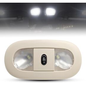LED Overhead Console (Beige) with Dome Map Light & Sunroof Switch Fit for 2008-2010 Ford F250 F350 F450 F550 Super Duty Ceiling Headliner Lamp Replace# 8C3Z-25519A70-AA 4L3Z-13783-AA in Kuwait