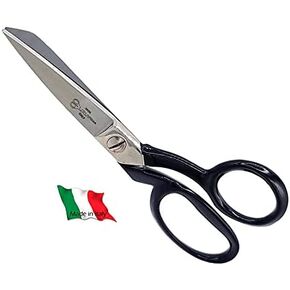 Ultima 6 Inch Bent Handle General Purpose Scissors – Drop Forged Carbon Steel Trimmer Sheers, Chrome Plated with Black Bent Handles, Made in Italy in Kuwait