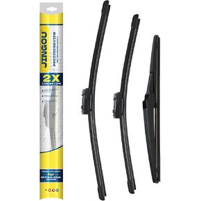 Windshield Wipers,24"+17" Front Wiper with 13" Rear Wiper Blade Sets Compatible with GMC Terrain Chevy Equinox 2010-2017,Automotive Replacement Windshield Wiper Blade (Pack Of 3) in Kuwait