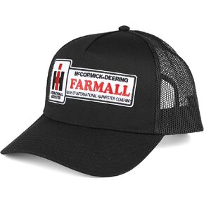 Case IH Black McCormick Deering Farmall Logo Mesh Back Trucker Hat FIH5BM in Kuwait