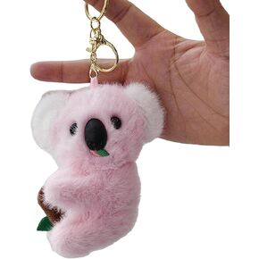 Adorable Koala Keychain Plush Cute Plush Koala Bear Key Ring for Backpack Keys Wallet Car Keychain in Kuwait