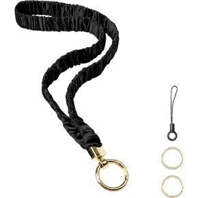 حبل سكرانشي لشارات الهوية والمفاتيح، أشرطة حبل رقبة قابلة للتمدد للنساء، حامل سلسلة مفاتيح قابل للسحب لطيف in Kuwait