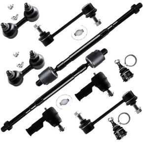 Suspension Kit Front Rear Sway Bar Inner Outer Tie Rod Ball Joint Alloy Steel in Kuwait