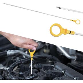 عصا قياس زيت المحرك، عصا غمس الزيت لفحص سائل الزيت، ملحقات السيارة عصا قياس مستوى زيت المحرك المتوافقة مع عصا زيت مؤشر سائل Ford Escape Explorer، تحل محل OEM# CJ5Z-6750-A in Kuwait