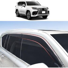 Car Window Visor Suitable for 2024-2026 Lexus Lx600 and Lx500d and Lx700h, Thickened Acrylic Shelter from Rain, Rainproof Ventilation Exterior Modification Accessories in Kuwait