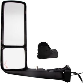 For Truck International LT625 Door Mirror with LED Signal light and CB Right Passenger Side RH (Black) in Kuwait