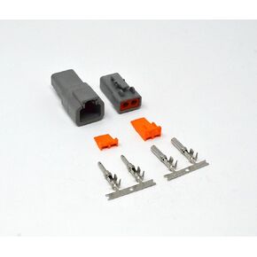 Deutsch DTP 2-Pin Connector Kit 10-12 AWG Stamped Open Barrel Contacts (Made in USA) in Kuwait