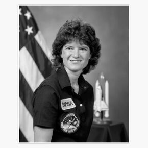 Magnet Astronaut Sally Ride Magnetic Bumper Sticker 5" in Kuwait