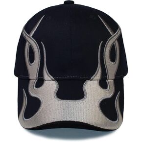 Flame Baseball Cap Fashion Accessories Hip Hop Outdoor Sports Cap Dad Hat Trucker Caps for Adult Men in Saudi Arabia
