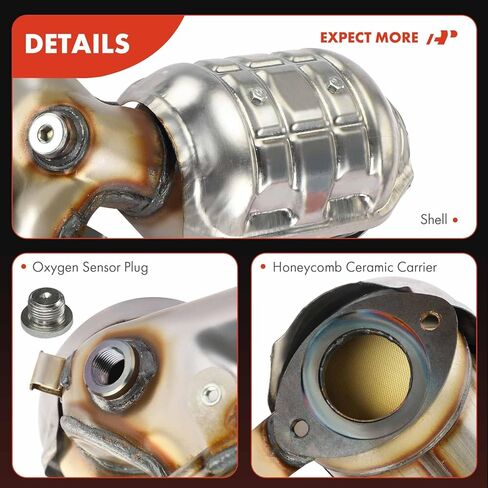 A-Premium Front Left and Right 2-PC Exhaust Manifold Catalytic Converter with Gasket Direct-Fit Compatible with Toyota Camry 2007-2017, Avalon 2005-2018, Venza & Lexus ES350, 3.5L, E.P.A. Compliant in Saudi Arabia