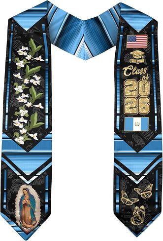 CHIARA CONTI11 Guatemalan American Flag Sash 2026, Guatemalan Graduation Sash, Guatemala Graduation Stole 2026 in Kuwait
