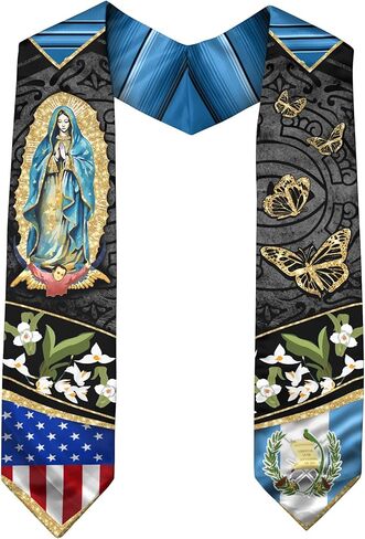 CHIARA CONTI11 Guatemalan American Flag Sash 2026, Guatemalan Graduation Sash, Guatemala Graduation Stole 2026 in Saudi Arabia