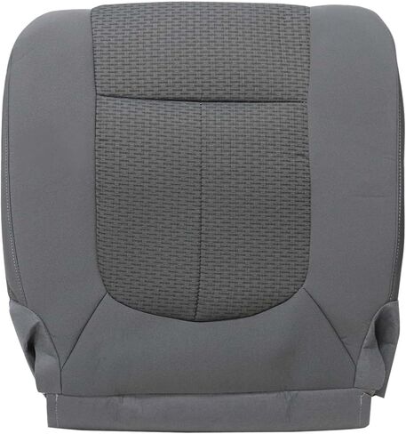Steel Gray Front Driver & Passenger Side Bottom & Top Lean Back Replacement Cloth Seat Covers Compatible with Ford F250 F350 F450 F550 2011 2012 2013 2014 2015 2016 in Saudi Arabia