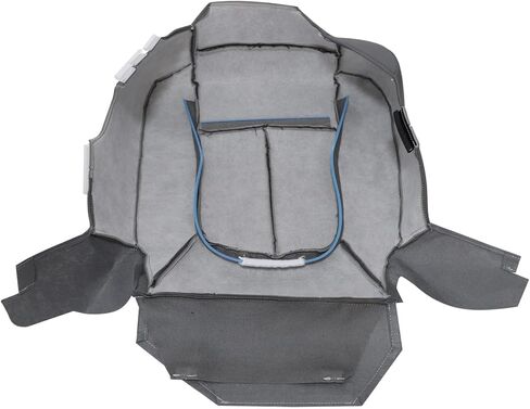 Steel Gray Front Driver & Passenger Side Bottom & Top Lean Back Replacement Cloth Seat Covers Compatible with Ford F250 F350 F450 F550 2011 2012 2013 2014 2015 2016 in Saudi Arabia