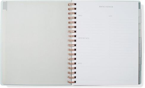 Fringe Studio Paper Cover Non-Dated Monthly Planner with Pocket and Tab Dividers, "UTILITY MONTHLY", Approx. 8"w x 9.5"h, 160 Pg, Utility Collection (879PA003FSC) in Saudi Arabia