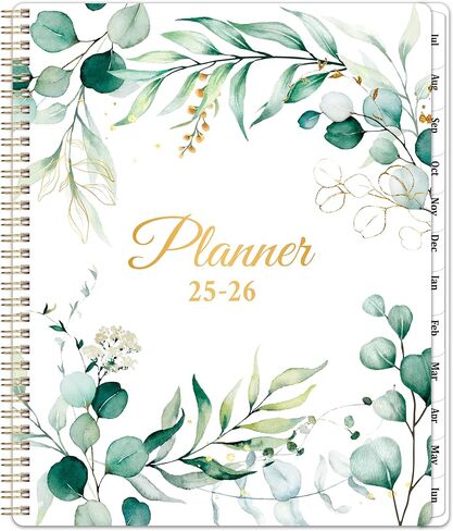 Planner 2026-2027 - 9" x 11" Planner 2026-2027 Weekly and Monthly, from JUL. 2026 to JUN. 2027, 26-27 Academic Planner with Tab, Twin-Wire Binding, Inner Pocket in Kuwait