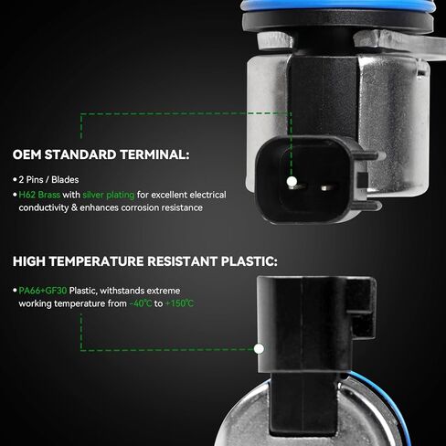 Variable Valve Timing Control Solenoid Fits for Chrysler 300 Aspen, Dodge Challenger Charger Durango Magnum Ram 1500 Pickup, Jeep Commander Grand Cherokee, Replaces 53032152AC in Kuwait