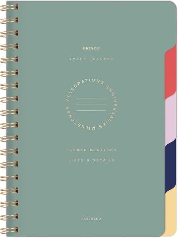 Fringe Studio Paper Cover Non-Dated Monthly Planner with Pocket and Tab Dividers, "UTILITY MONTHLY", Approx. 8"w x 9.5"h, 160 Pg, Utility Collection (879PA003FSC) in Saudi Arabia
