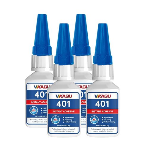 401 غراء فائق لاصق فوري شفاف 20 جرام للبلاستيك والخشب والمعدن والمطاط والجلود زجاجتان in Kuwait