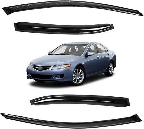 in-Channel Window Visors for Chevy Tahoe SUV 2007 2008 2009 2010 2011 2012 2013 2014 Wind Deflector Sun Rain Guard Vent Weather Shields, Tape-on, Smoke, 4Pcs in Kuwait