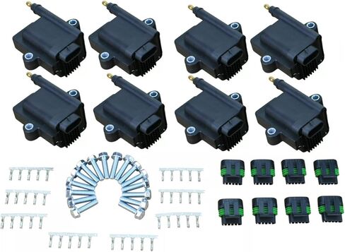 8 Pack Ton's Performance IGBT IGN1A High Output IGBT Inductive Smart Ignition Coil LS LS1 no logo TONS-IGN1A-NL-8 in Kuwait