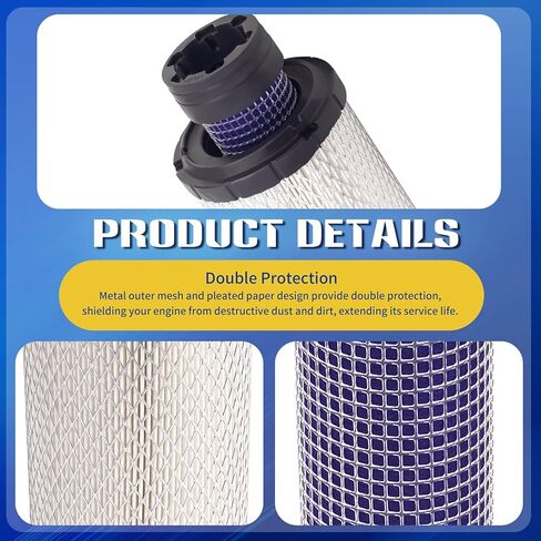 11013-7044 11013-7045 منظفات فلتر الهواء الداخلي والخارجي لـ Donaldson P821575 P822858 Kohler 25-083-01-S M131802 M131803، لـ Kawasaki FX850V 730V 691V 801V 751V 1000V FH680V in Kuwait