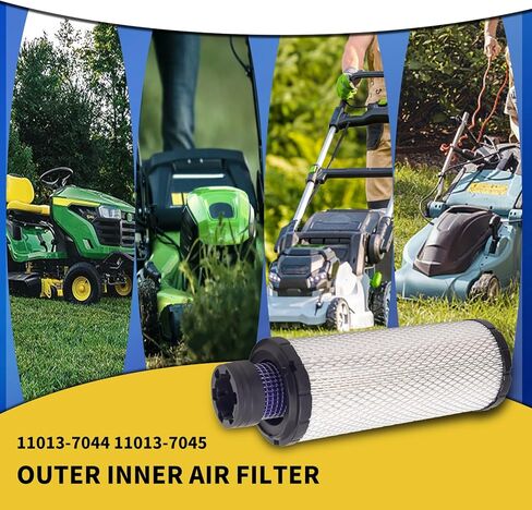11013-7044 11013-7045 منظفات فلتر الهواء الداخلي والخارجي لـ Donaldson P821575 P822858 Kohler 25-083-01-S M131802 M131803، لـ Kawasaki FX850V 730V 691V 801V 751V 1000V FH680V in Kuwait