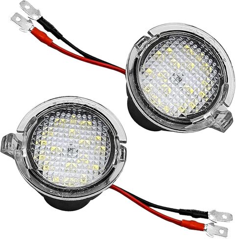2PCS Side Mirror Light LED Puddle Light Replacement 3F1Z13B375AA Compatible with F0rd F150 Edge Expedition Fusion Explorer Taurus Flex Lincoln in Kuwait