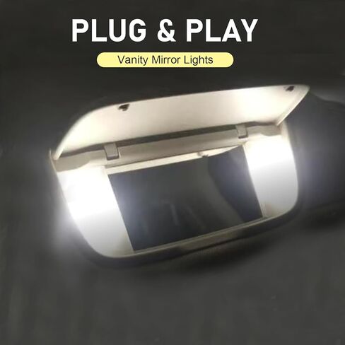 10 PCS Interior Car Lights, T6 5050 3SMD 28mm 12 V Flat Reading Light, Sun Visor Vanity LED Mirror Light, Universal for Most Cars, Trucks, SUVs (White) in Kuwait