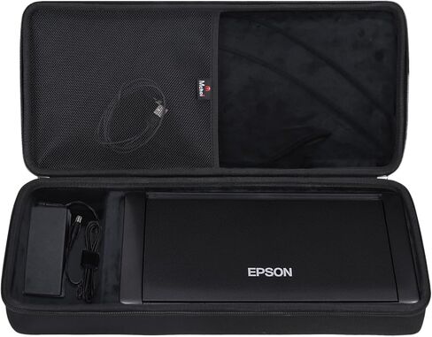 حقيبة Mchoi صلبة محمولة متوافقة مع الطابعة المحمولة اللاسلكية Epson Workforce WF-100 / WF-110، حافظة فقط (أسود) in Kuwait
