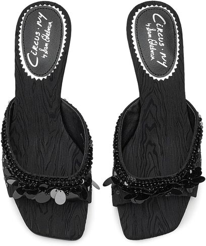 Circus NY by Sam Edelman Women's Juliana Heeled Sandal, Black, 8.5 in Saudi Arabia