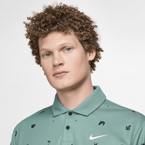 بولو الجولف Dri-FIT للرجال من Nike Tour (بيكوستال/أبيض، FQ0426-361) مقاس X-Large in Saudi Arabia