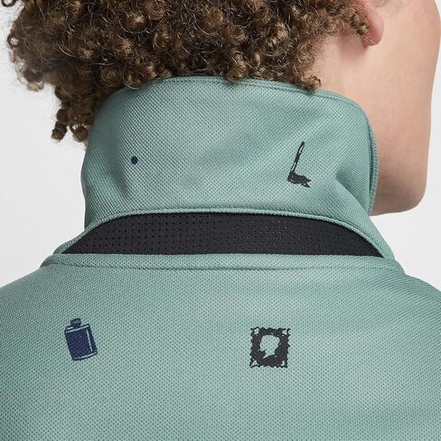 بولو الجولف Dri-FIT للرجال من Nike Tour (بيكوستال/أبيض، FQ0426-361) مقاس X-Large in Saudi Arabia