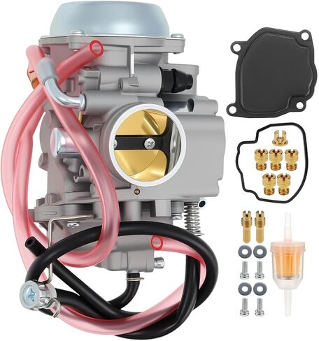 13200-09F00 Carburetor Fit for Suzuki ATV Quadrunner4WD 500 LTF500 LTF500F 4X4 Carb 1998-2002 with Petcock Fuel Valve replace#13200-09F501 13200-09F01 13200-09F10 13200-09F30 0470-348 0470-352 in Saudi Arabia