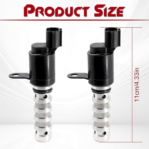 2PCS Intake & Exhaust Engine Variable Valve Timing (VVT) Solenoid, Compatible with Hyundai Santa Fe Sonata Tucson, Kia Forte Optima Sorento Sportage, Replaces 243552G500 243752G500 in Kuwait