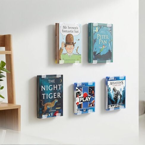 48 Pcs Comic Book Wall Display Clear Floating Display Shelves Comic Book Frame Holder, Invisible, No Screws Self Adhesive in Kuwait