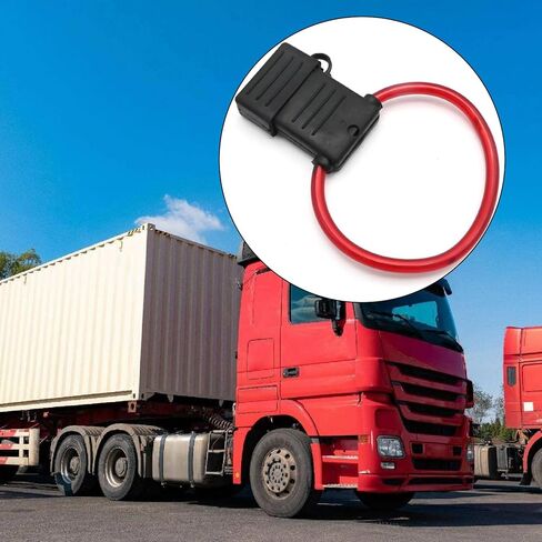 MDEOOSKY 2Pcs Automotive in-line Blade Fuse Holder Vehicle Inline Fuse Automotive Inline Fuse Blade Fuse Holder Replacement 8 AWG 50A (MAX-50) in Saudi Arabia