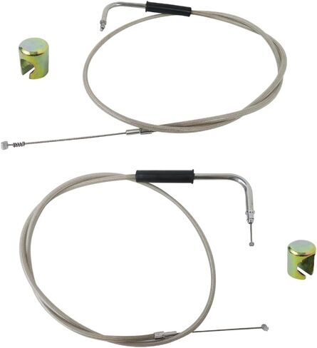 New Stainless Steel Throttle and Idle Cable Set 56579-02A Repair Kit Fit for Harley-Davidson Sportster 1200 Custom XLH1200C 1996 1997 1998 1999 2000 2001 in Kuwait