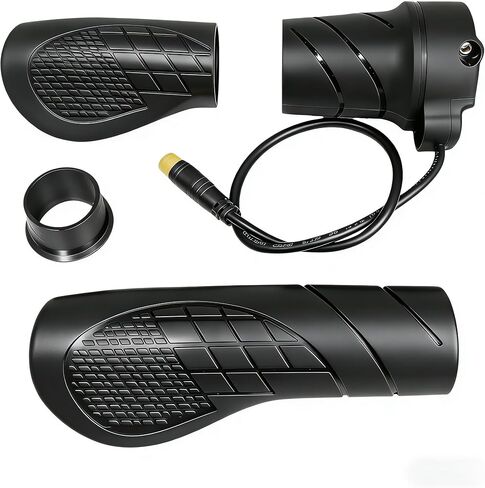 FT76X EBike نصف تويست خنق، 22.2 مم قبضة لEbike 12V-72V، قابس مقاوم للماء عالمي 3 دبوس، للدراجات الجبلية، سكوتر، سكوتر إلكتروني، دراجة كهربائية in Kuwait