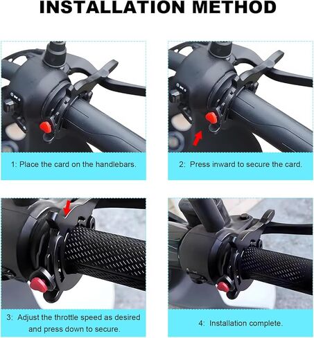 Throttle Cruise Control, Motorcycle Lock Cruise Control Assist Clamp with Quick Release Button, Adjustable Anti-Slip Throttle Lock Electric Vehicle Booster, Motorcycle Accessories in Saudi Arabia