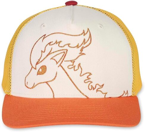 Pokémon Center: Ponyta Curved-Bill Trucker Hat (One Size-Adult) Multi in Saudi Arabia