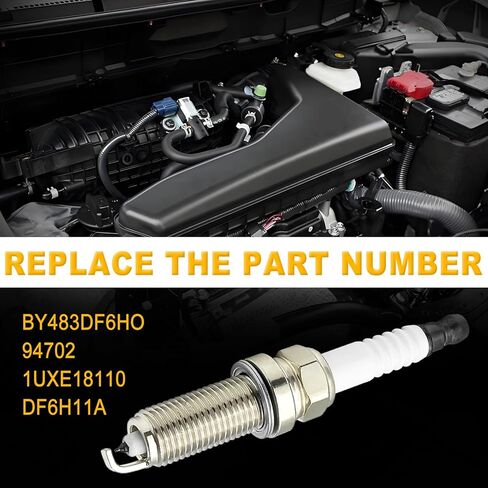 4 Pcs Double Iridium Spark Plugs, Compatible with Altima 2013-2018, Rogue 2014-2020, Replace OE Number #DF6H-11A, 94702 in Saudi Arabia