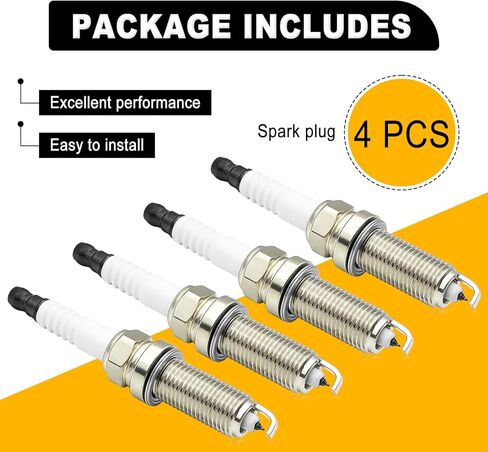 4 Pcs Double Iridium Spark Plugs, Compatible with Altima 2013-2018, Rogue 2014-2020, Replace OE Number #DF6H-11A, 94702 in Saudi Arabia