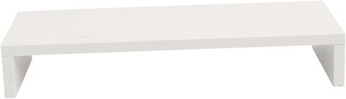 1pc Desktop Monitor Riser White Elevated Stand for Computer Laptop Printer and Tablet Space-saving Shelf Strong Bearing Capacity and Smooth Edges in Kuwait