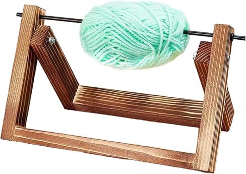 QRZLP Spools Thread Rack, Wooden Ribbon Storage Rack Sewing Yarn Roll Holder Mesh Crochet Thread Rack for Embroidery Quilting and Sewing Threads. in Kuwait