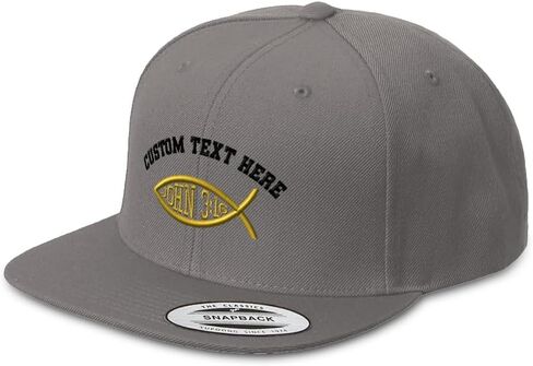 Custom Snapback Hat for Men Flat Brim Hats Bible Verse John 3:16 Jesus Religious Christian Acrylic in Saudi Arabia