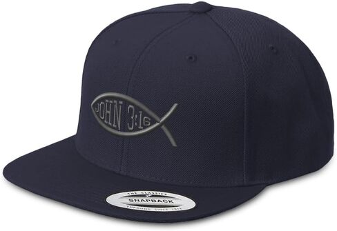 Snapback Hat for Men Flat Brim Hats Bible Verse John 3:16 Jesus Christ Christian Faith Acrylic in Saudi Arabia