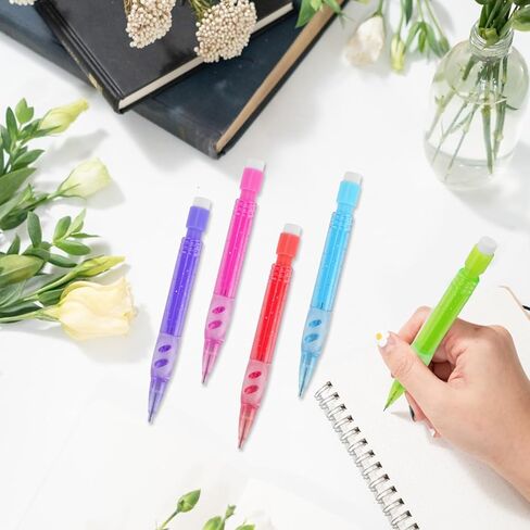 40 PCS Mini Mechanical Pencils Automatic Pencils 0.7mm with Erasers Mini Pencil Stationery Home Office School Supplies for Writing, Drawing, Sketching, Drafting in Kuwait