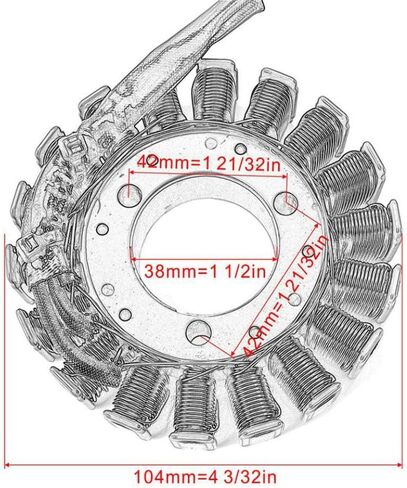 Motorcycle Stator Coil 31401-29G00 Compatible with GSXR600 GSXR750 GSXR1000 2001 2002 2003 2004 in Kuwait